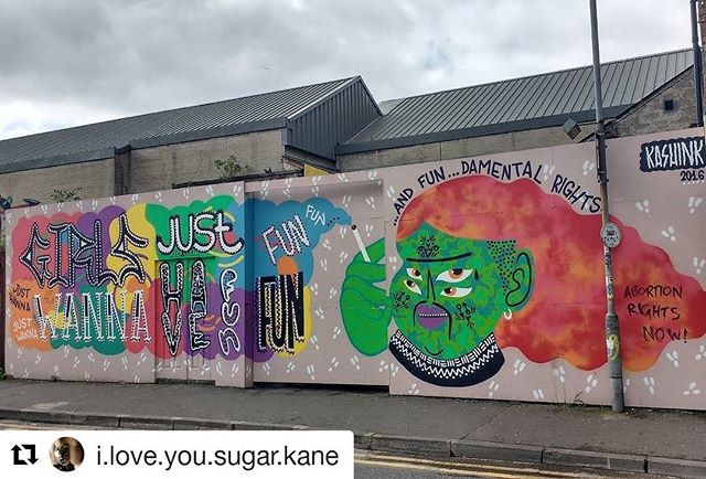 @i.love.you.sugar.kane with @repostapp
・・・
"Girls just wanna have fun...damental rights"
Belfast,  mal te conheço e ja te amo!