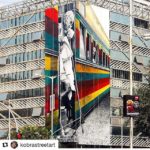 @kobrastreetart (@get_repost) ・・・ Mural Gandhi – “Todos Somos Iguais” na